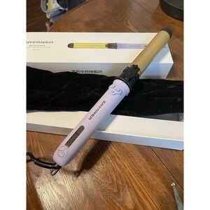 ZAVAREA Auto-Rotate 1-1/4" Titanium Rotating Curling Iron Lavender UV217 NWOB